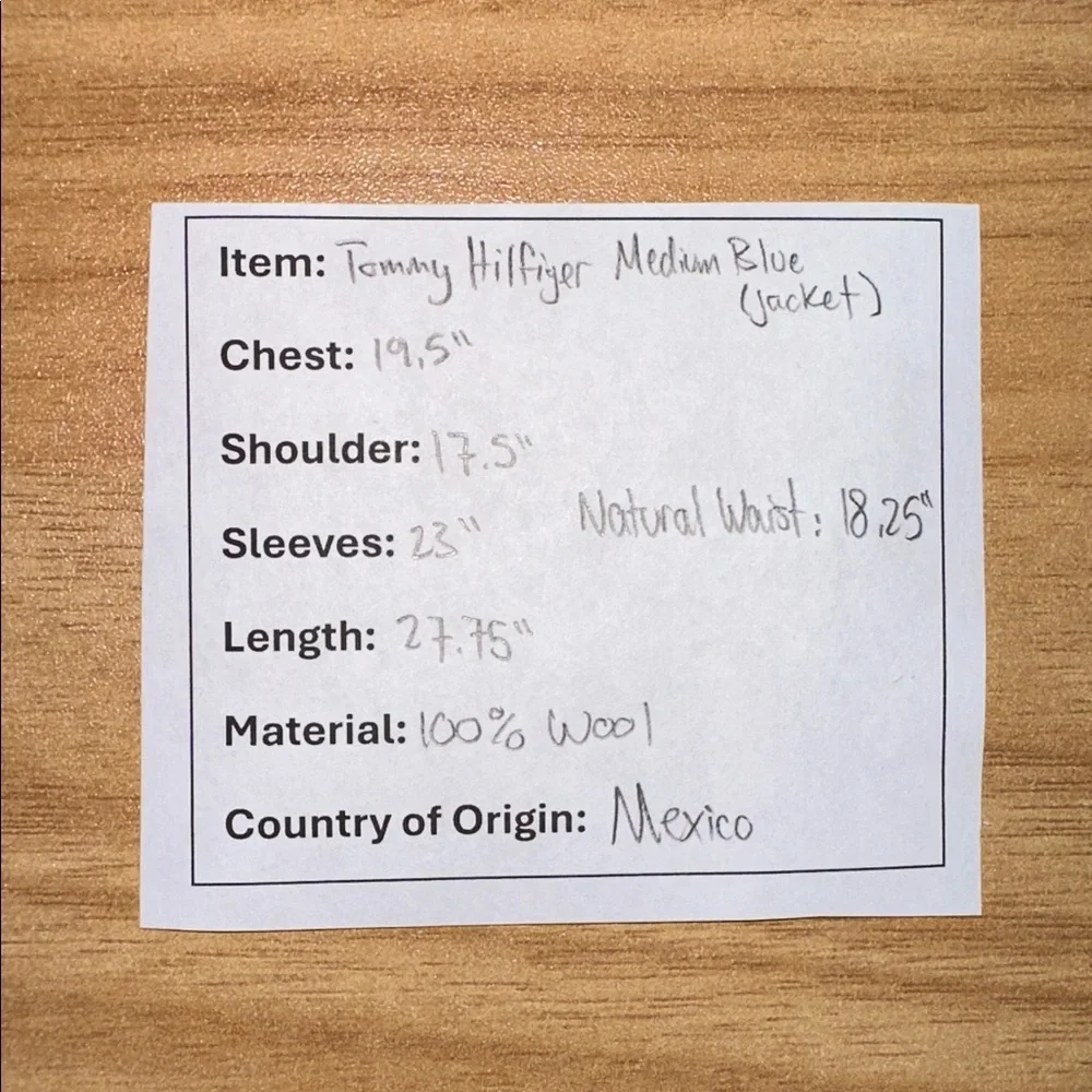 Medium Blue Tommy Hilfiger Suit - Picture 8 of 9